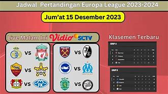 Liga Europa Malam Ini Live Sctv